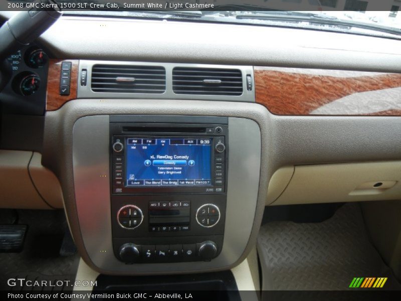 Summit White / Light Cashmere 2008 GMC Sierra 1500 SLT Crew Cab