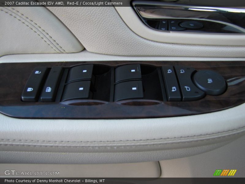 Red-E / Cocoa/Light Cashmere 2007 Cadillac Escalade ESV AWD