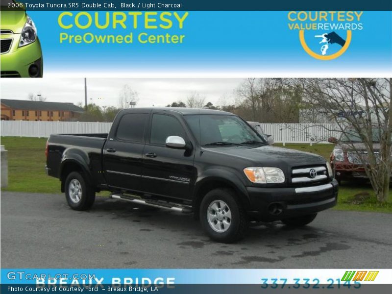 Black / Light Charcoal 2006 Toyota Tundra SR5 Double Cab