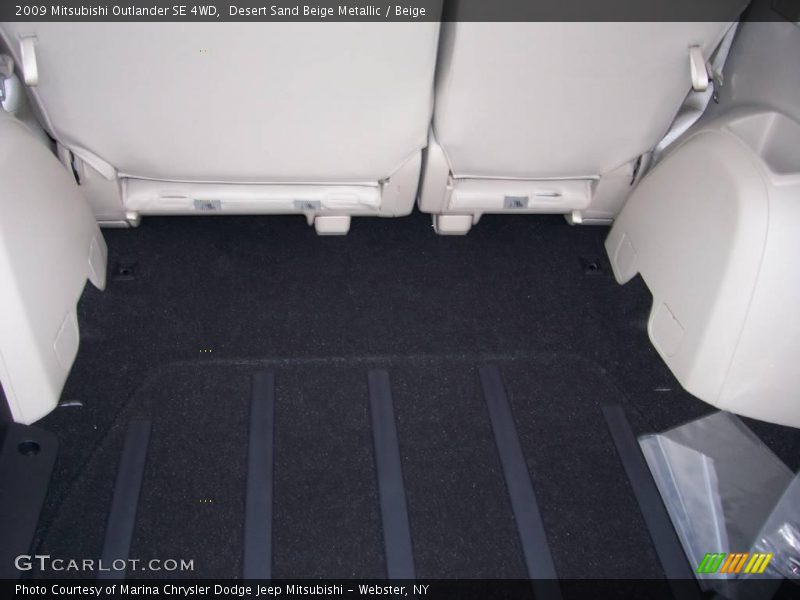 Desert Sand Beige Metallic / Beige 2009 Mitsubishi Outlander SE 4WD