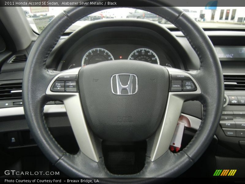 Alabaster Silver Metallic / Black 2011 Honda Accord SE Sedan