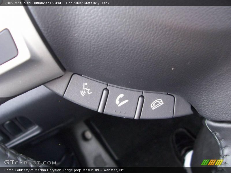 Cool Silver Metallic / Black 2009 Mitsubishi Outlander ES 4WD