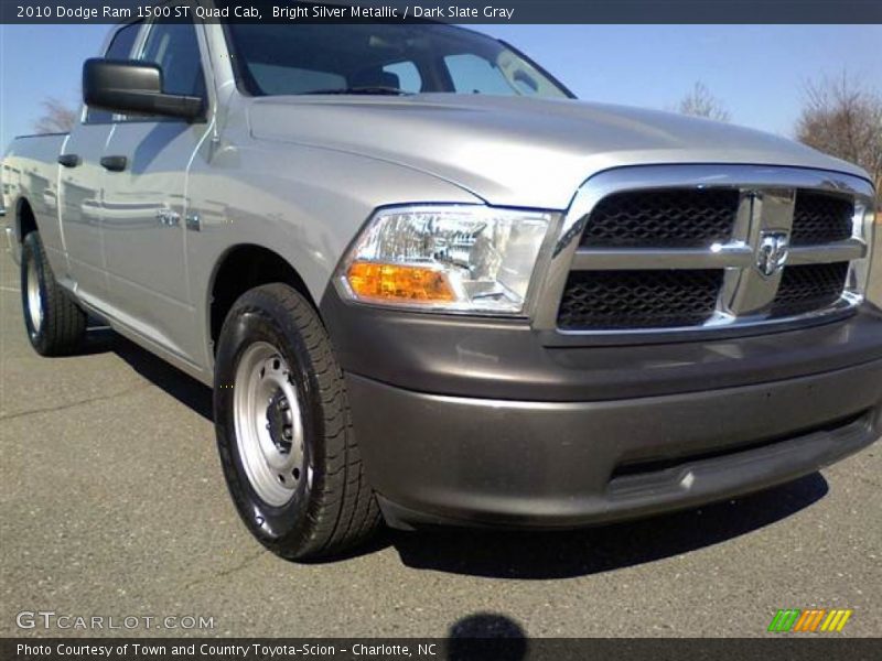 Bright Silver Metallic / Dark Slate Gray 2010 Dodge Ram 1500 ST Quad Cab