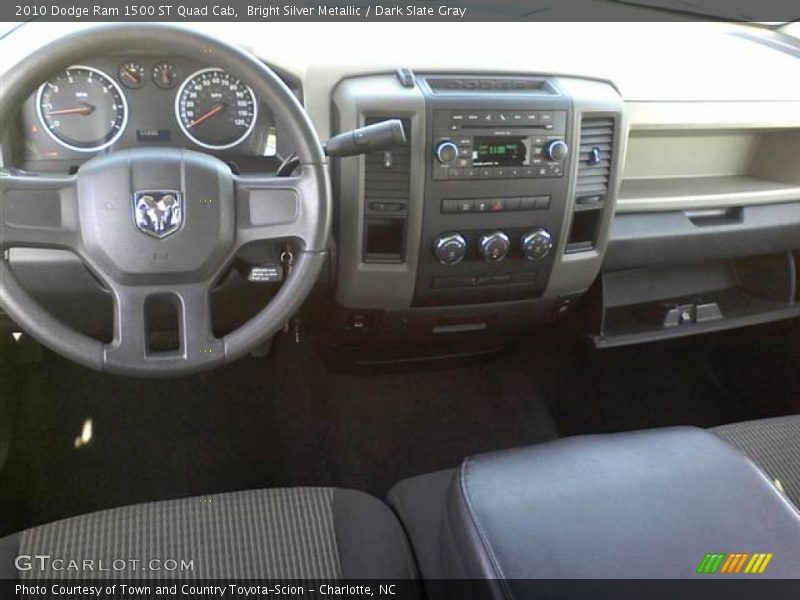 Bright Silver Metallic / Dark Slate Gray 2010 Dodge Ram 1500 ST Quad Cab