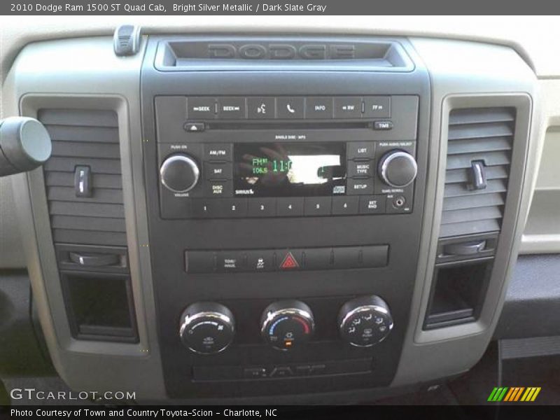 Bright Silver Metallic / Dark Slate Gray 2010 Dodge Ram 1500 ST Quad Cab