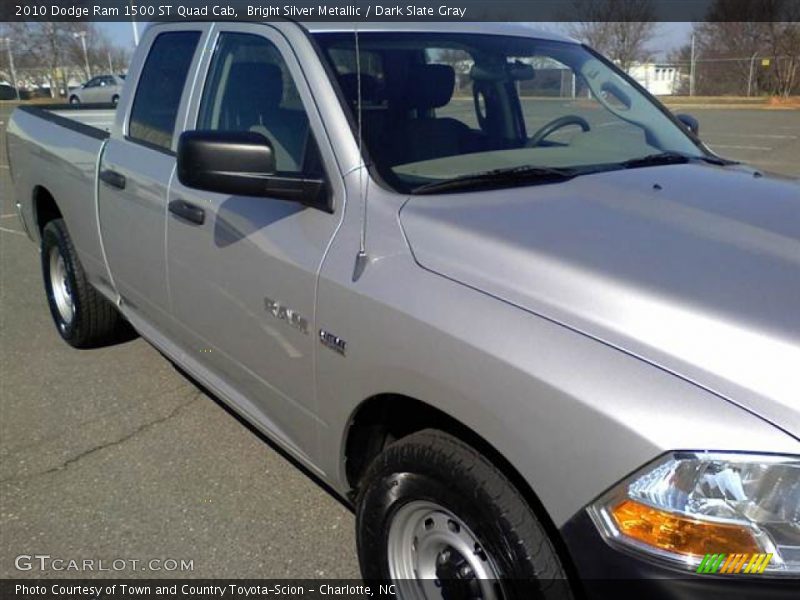 Bright Silver Metallic / Dark Slate Gray 2010 Dodge Ram 1500 ST Quad Cab
