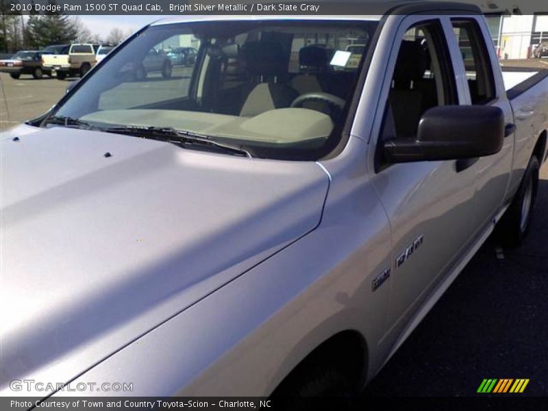 Bright Silver Metallic / Dark Slate Gray 2010 Dodge Ram 1500 ST Quad Cab