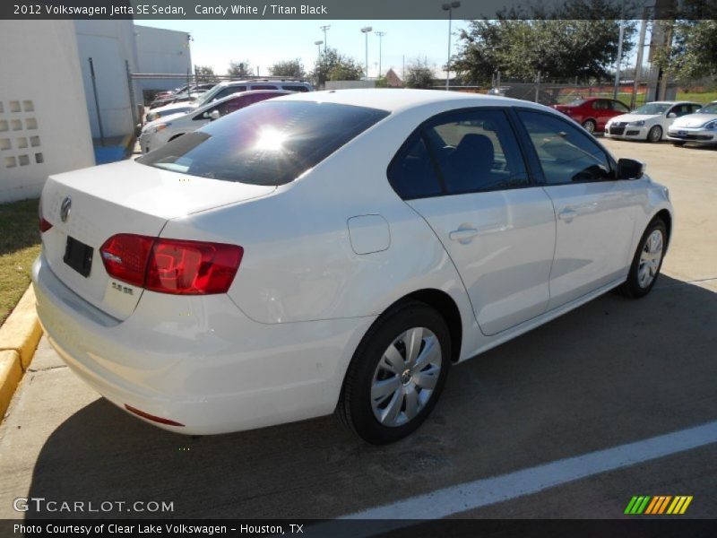 Candy White / Titan Black 2012 Volkswagen Jetta SE Sedan