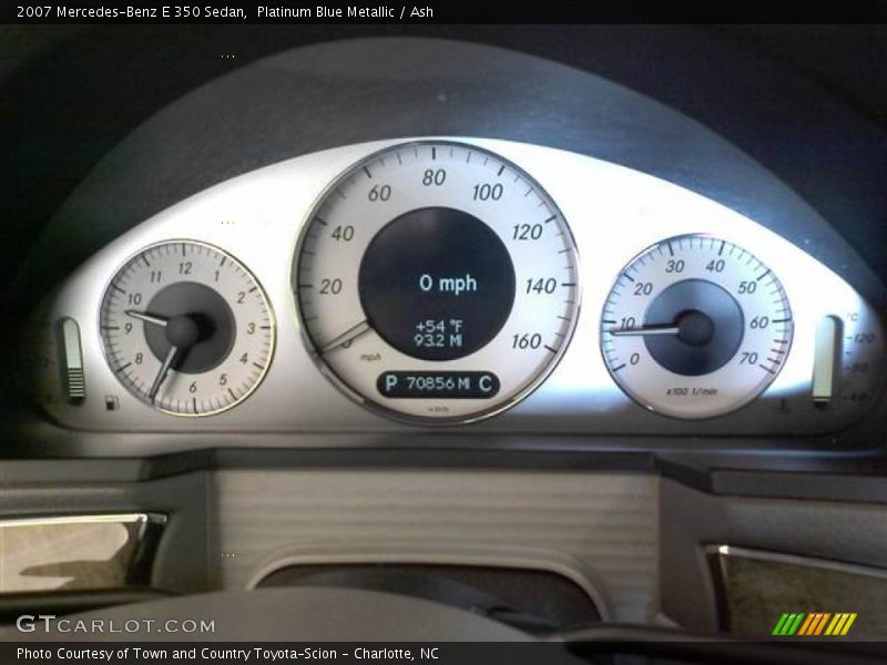 Platinum Blue Metallic / Ash 2007 Mercedes-Benz E 350 Sedan