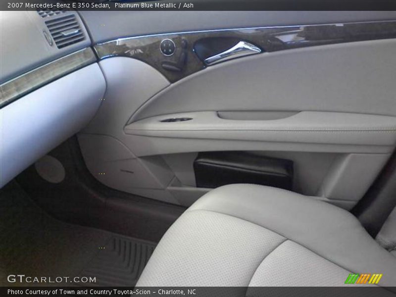 Platinum Blue Metallic / Ash 2007 Mercedes-Benz E 350 Sedan