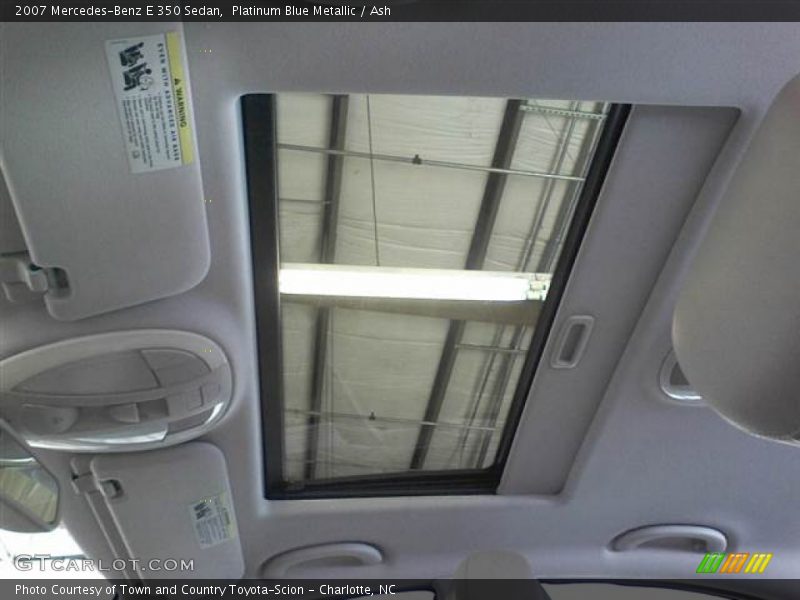 Platinum Blue Metallic / Ash 2007 Mercedes-Benz E 350 Sedan