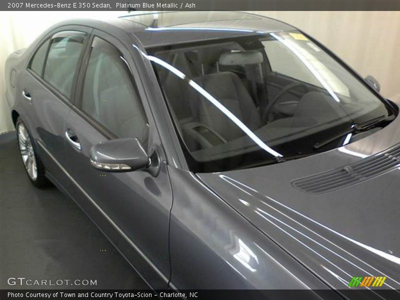 Platinum Blue Metallic / Ash 2007 Mercedes-Benz E 350 Sedan