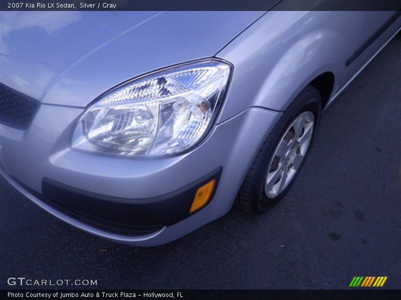 Silver / Gray 2007 Kia Rio LX Sedan