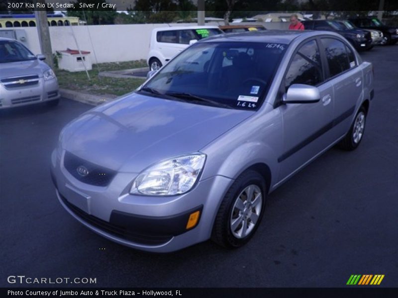Silver / Gray 2007 Kia Rio LX Sedan