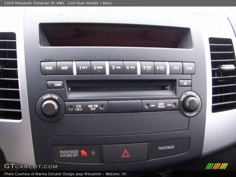 Cool Silver Metallic / Black 2009 Mitsubishi Outlander ES 4WD