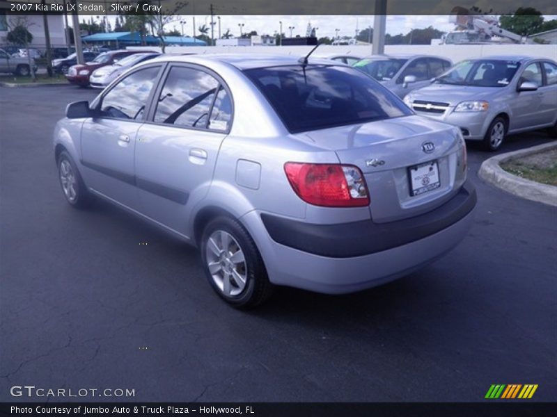 Silver / Gray 2007 Kia Rio LX Sedan