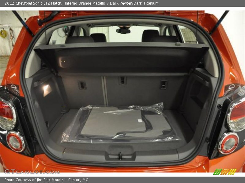 Inferno Orange Metallic / Dark Pewter/Dark Titanium 2012 Chevrolet Sonic LTZ Hatch