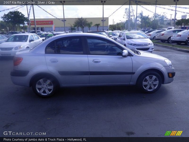 Silver / Gray 2007 Kia Rio LX Sedan