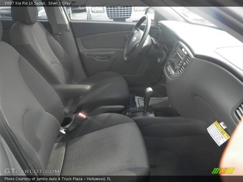 Silver / Gray 2007 Kia Rio LX Sedan