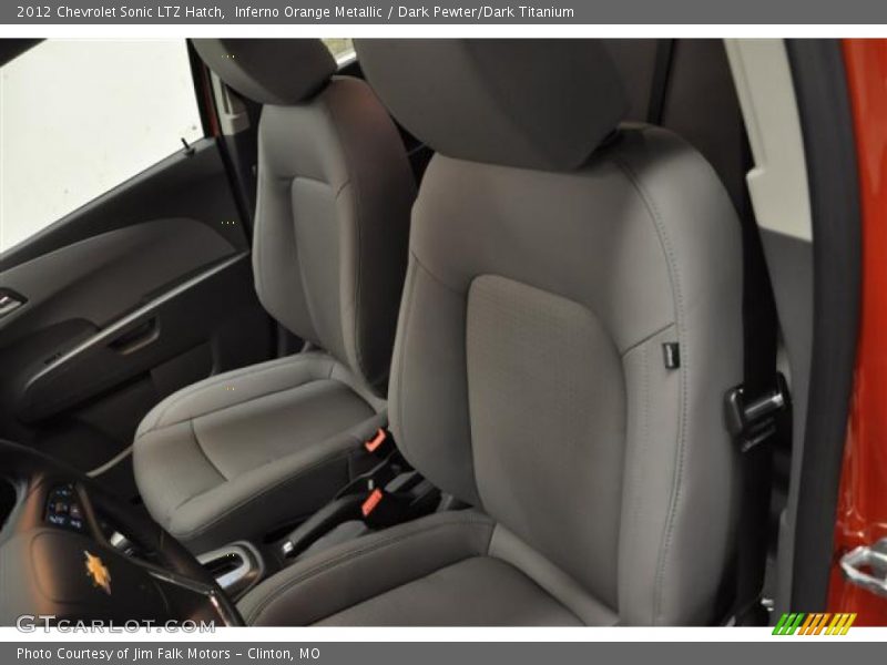 Inferno Orange Metallic / Dark Pewter/Dark Titanium 2012 Chevrolet Sonic LTZ Hatch