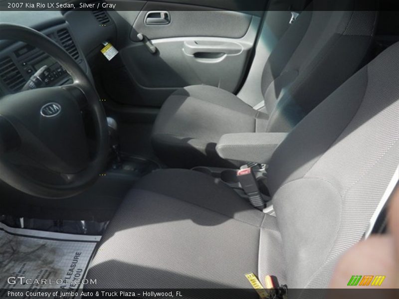 Silver / Gray 2007 Kia Rio LX Sedan