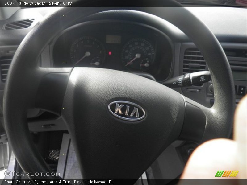 Silver / Gray 2007 Kia Rio LX Sedan