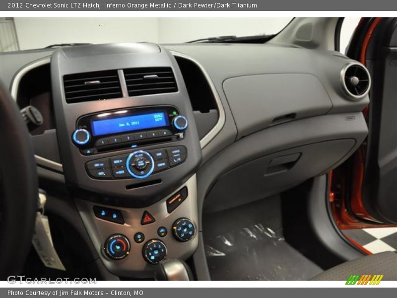 Inferno Orange Metallic / Dark Pewter/Dark Titanium 2012 Chevrolet Sonic LTZ Hatch