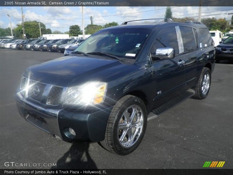 Canteen Green / Graphite/Titanium 2005 Nissan Armada SE