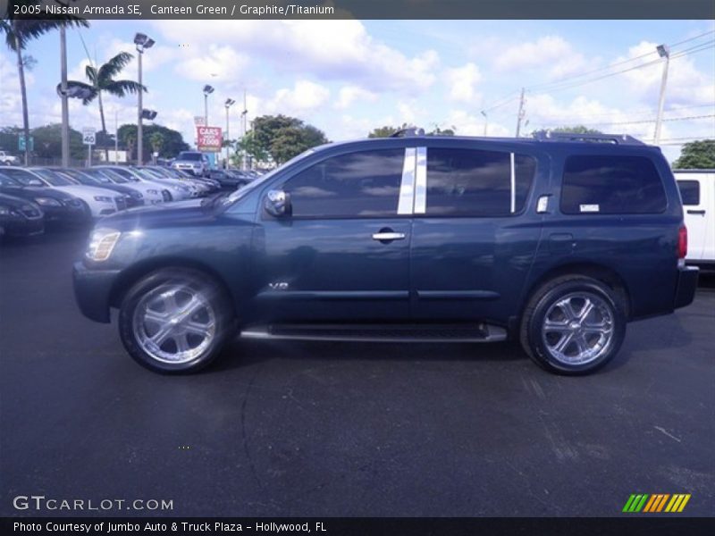 Canteen Green / Graphite/Titanium 2005 Nissan Armada SE