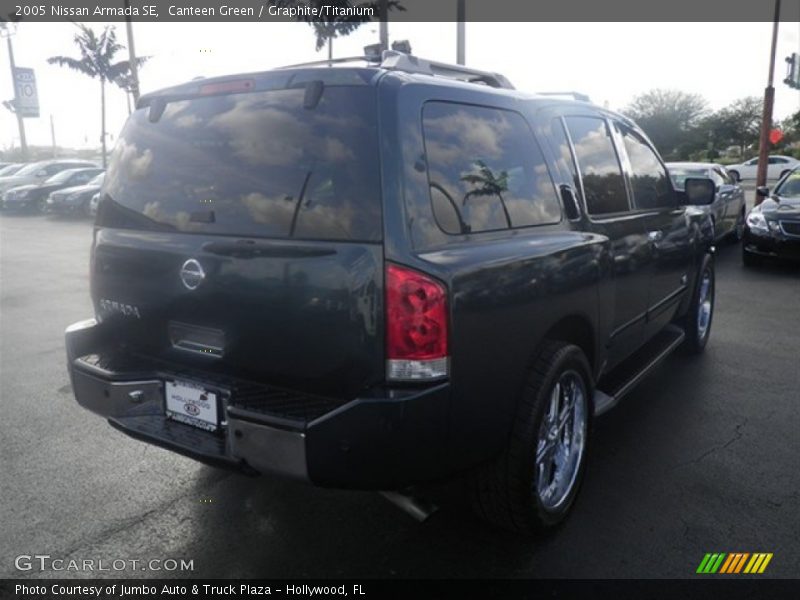 Canteen Green / Graphite/Titanium 2005 Nissan Armada SE