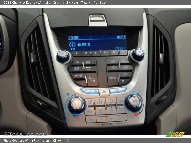 Ashen Gray Metallic / Light Titanium/Jet Black 2012 Chevrolet Equinox LS