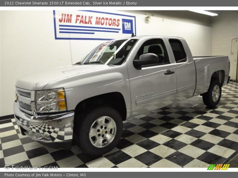 Silver Ice Metallic / Ebony 2012 Chevrolet Silverado 1500 LT Extended Cab