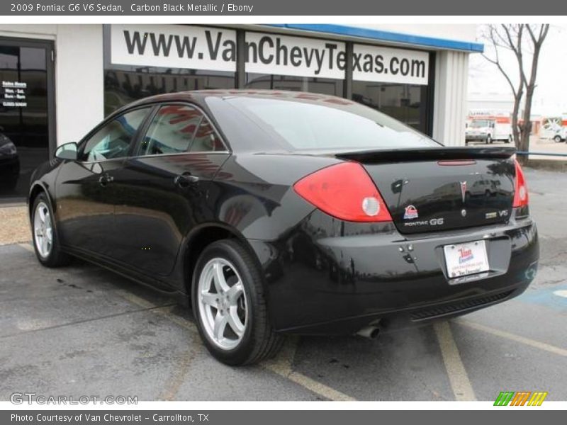 Carbon Black Metallic / Ebony 2009 Pontiac G6 V6 Sedan