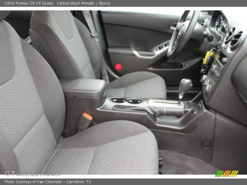 Carbon Black Metallic / Ebony 2009 Pontiac G6 V6 Sedan