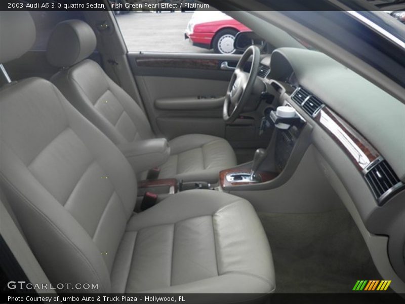 Irish Green Pearl Effect / Platinum 2003 Audi A6 3.0 quattro Sedan
