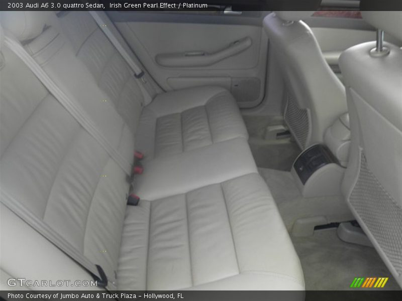 Irish Green Pearl Effect / Platinum 2003 Audi A6 3.0 quattro Sedan