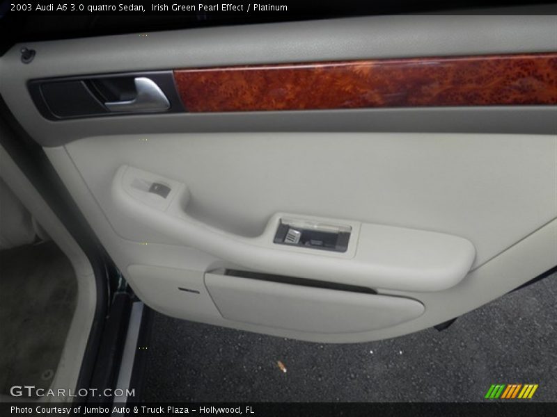 Irish Green Pearl Effect / Platinum 2003 Audi A6 3.0 quattro Sedan