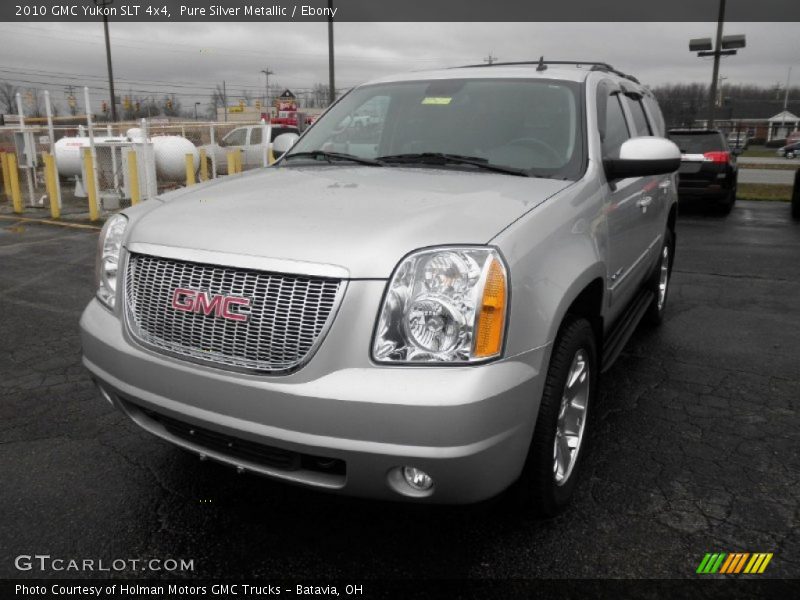 Pure Silver Metallic / Ebony 2010 GMC Yukon SLT 4x4