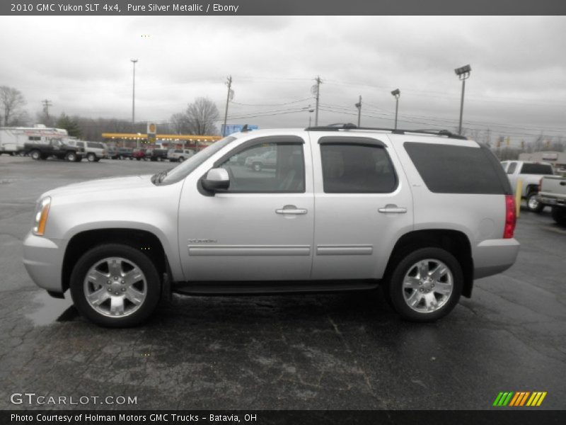 Pure Silver Metallic / Ebony 2010 GMC Yukon SLT 4x4