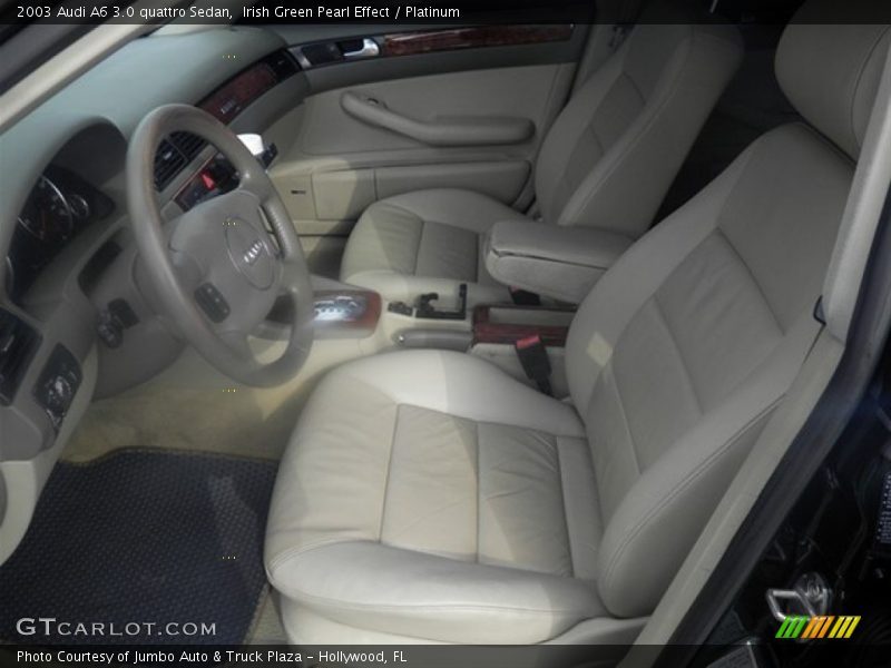 Irish Green Pearl Effect / Platinum 2003 Audi A6 3.0 quattro Sedan