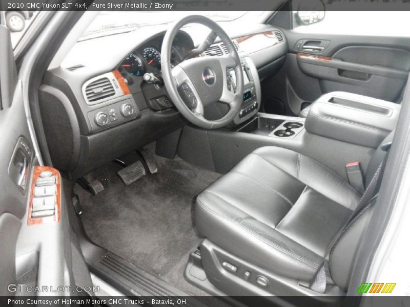 Pure Silver Metallic / Ebony 2010 GMC Yukon SLT 4x4