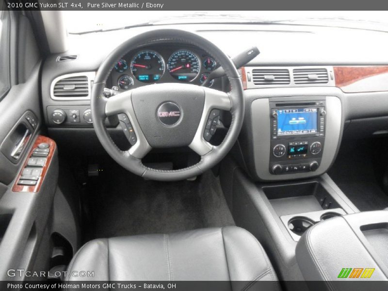 Pure Silver Metallic / Ebony 2010 GMC Yukon SLT 4x4