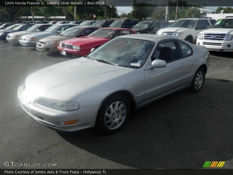 Sebring Silver Metallic / Blue/Black 1994 Honda Prelude Si