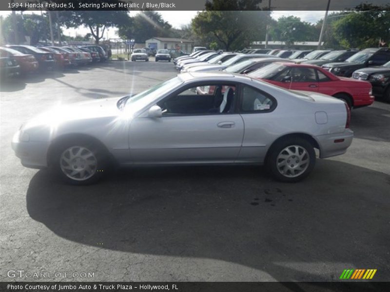 Sebring Silver Metallic / Blue/Black 1994 Honda Prelude Si