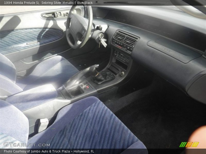 Sebring Silver Metallic / Blue/Black 1994 Honda Prelude Si