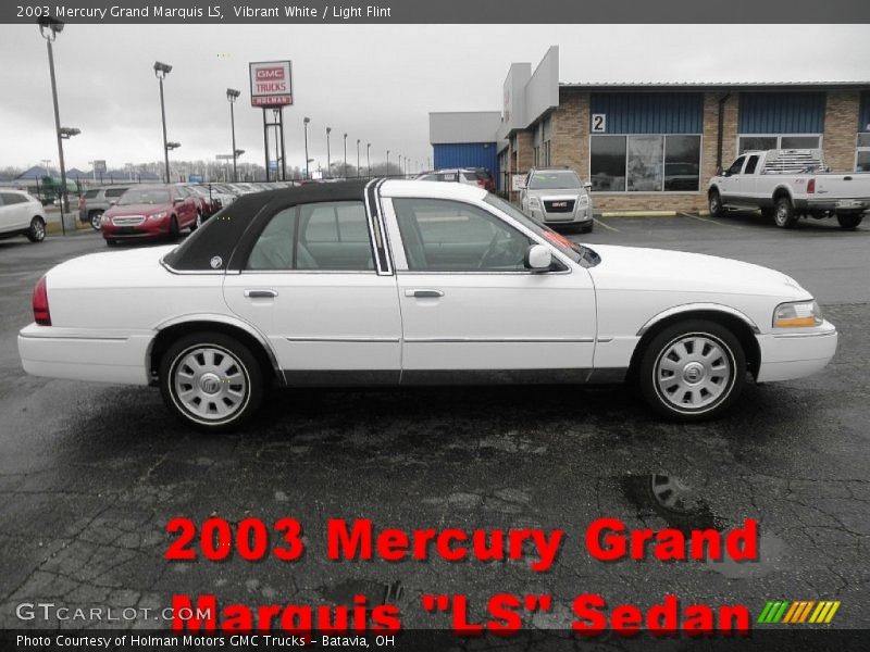 Vibrant White / Light Flint 2003 Mercury Grand Marquis LS