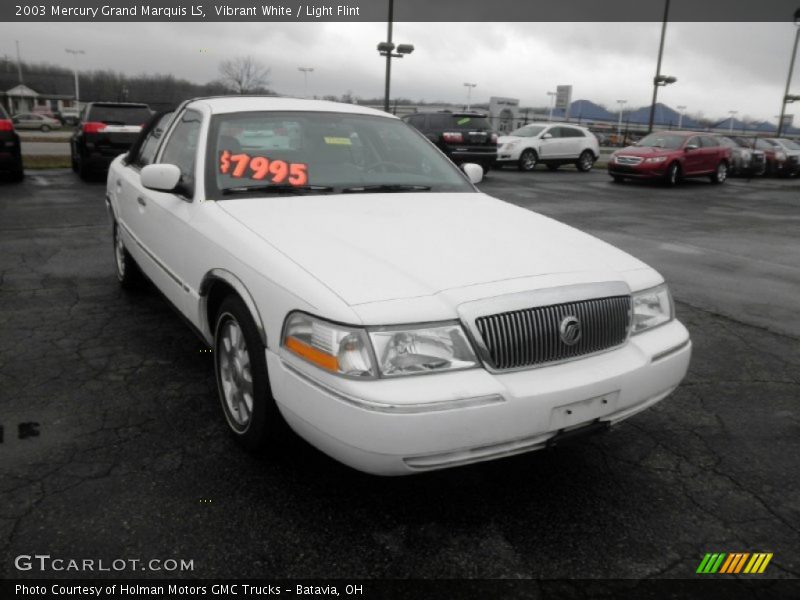 Vibrant White / Light Flint 2003 Mercury Grand Marquis LS