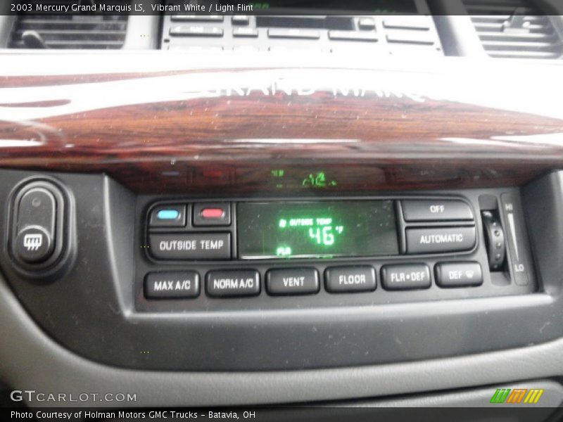 Vibrant White / Light Flint 2003 Mercury Grand Marquis LS