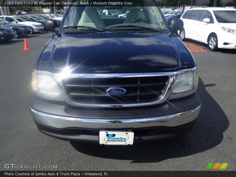 Black / Medium Graphite Grey 2003 Ford F150 XL Regular Cab Flareside