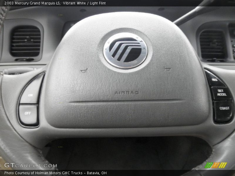 Vibrant White / Light Flint 2003 Mercury Grand Marquis LS